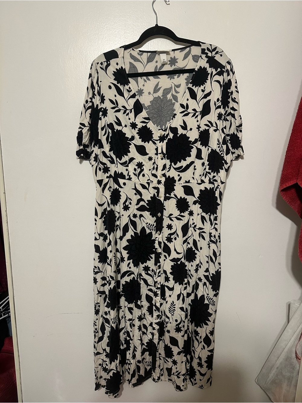 Women’s Plus Size Dress 2x Ava And Viv Black & White